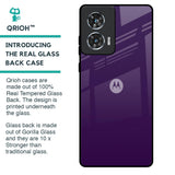 Dark Purple Glass Case for Motorola Edge 50 Fusion 5G