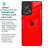 Blood Red Glass Case for Motorola Edge 50 Fusion 5G