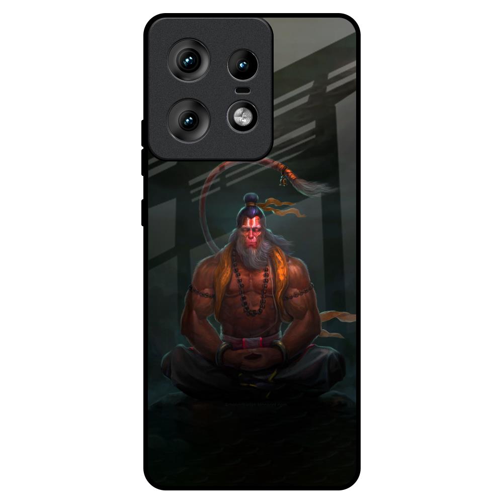 Lord Hanuman Animated Motorola Edge 50 Pro 5G Glass Back Cover Online