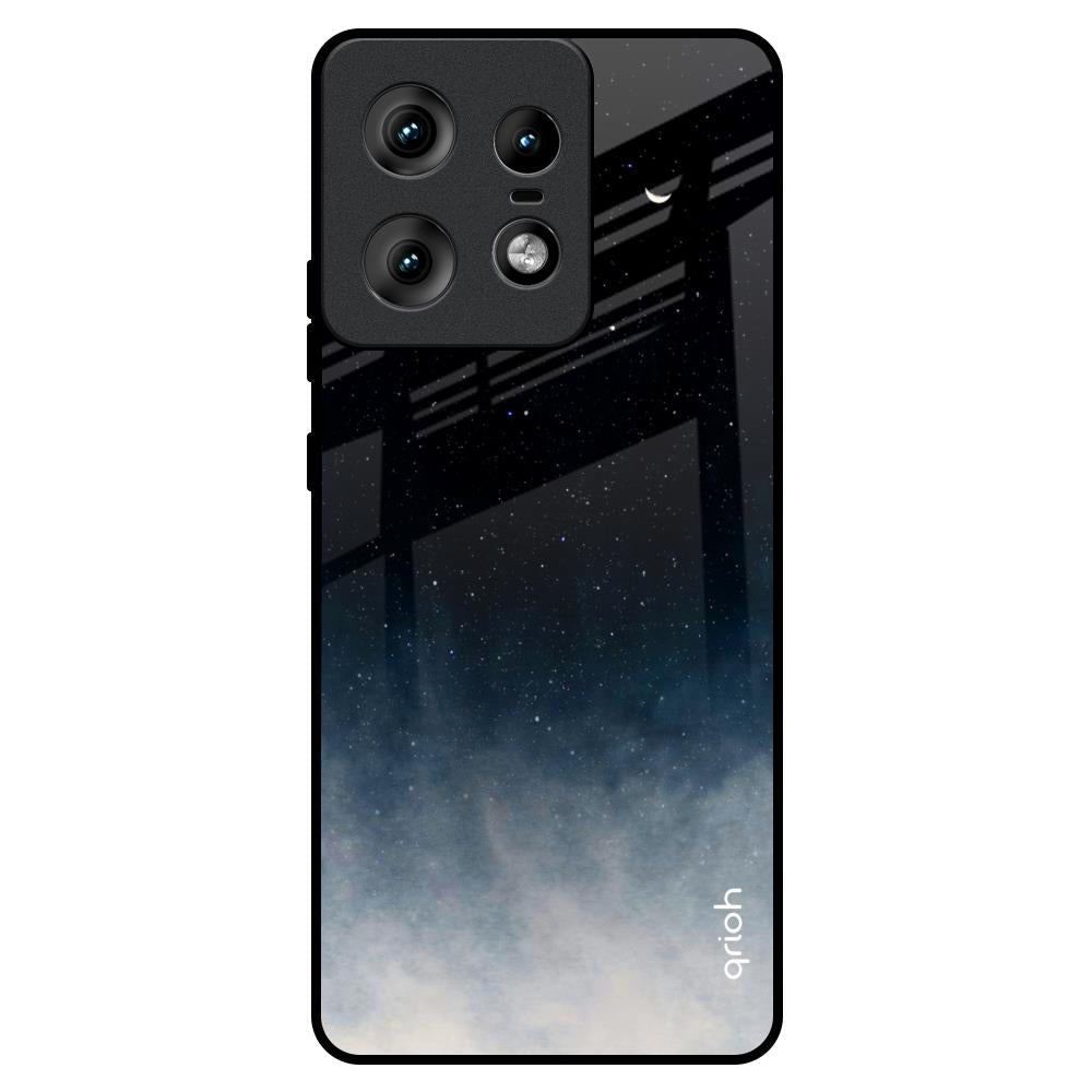 Black Aura Motorola Edge 50 Pro 5G Glass Back Cover Online