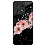 Floral Black Band Motorola Edge 50 Pro 5G Glass Back Cover Online