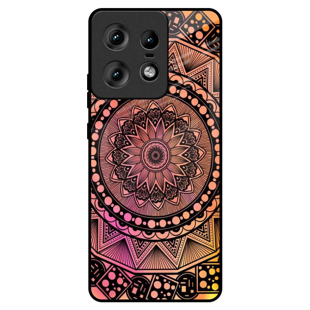 Floral Mandala Motorola Edge 50 Pro 5G Glass Back Cover Online