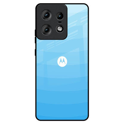 Wavy Blue Pattern Motorola Edge 50 Pro 5G Glass Back Cover Online