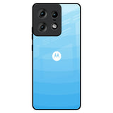 Wavy Blue Pattern Motorola Edge 50 Pro 5G Glass Back Cover Online