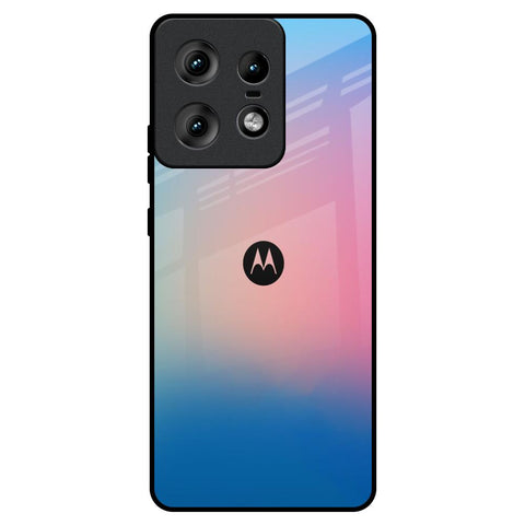 Blue & Pink Ombre Motorola Edge 50 Pro 5G Glass Back Cover Online