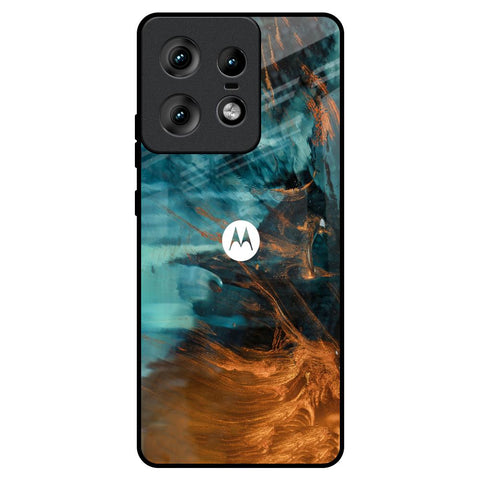 Golden Splash Motorola Edge 50 Pro 5G Glass Back Cover Online