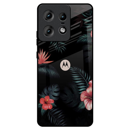 Tropical Art Flower Motorola Edge 50 Pro 5G Glass Back Cover Online