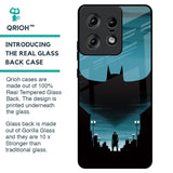 Cyan Bat Glass Case for Motorola Edge 50 Pro 5G