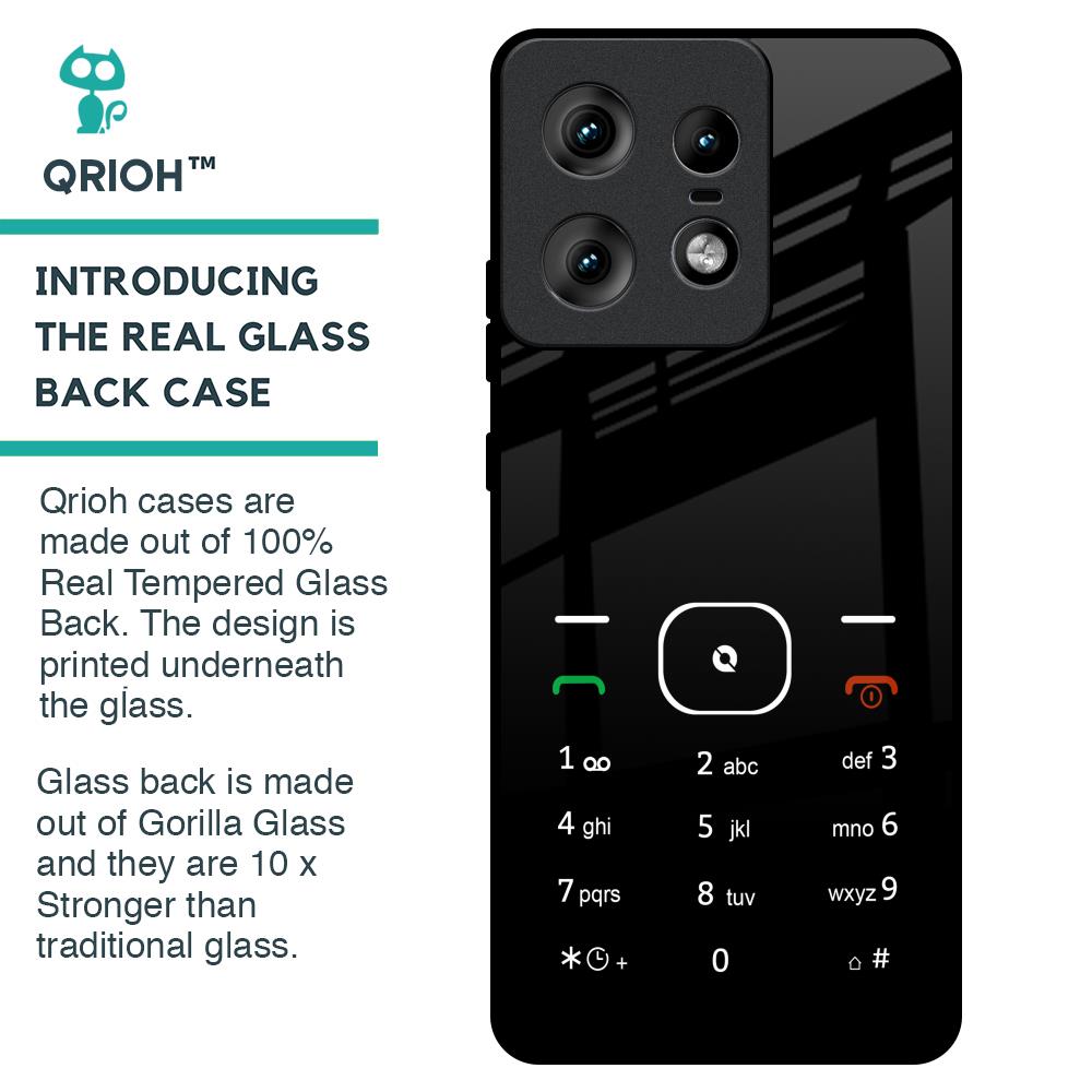Classic Keypad Pattern Glass Case for Motorola Edge 50 Pro 5G