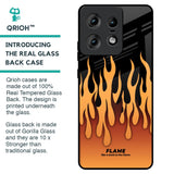 Fire Flame Glass Case for Motorola Edge 50 Pro 5G