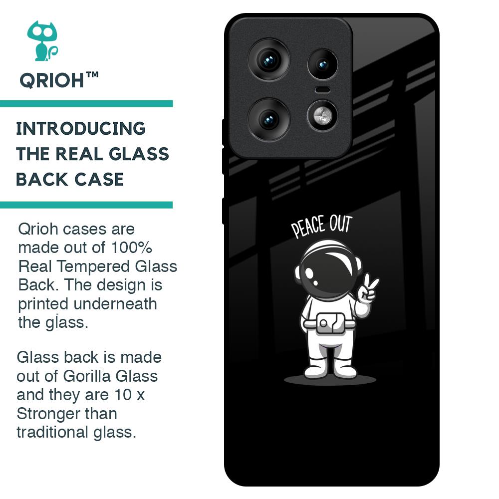 Peace Out Astro Glass Case for Motorola Edge 50 Pro 5G