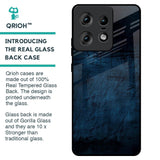 Dark Blue Grunge Glass Case for Motorola Edge 50 Pro 5G