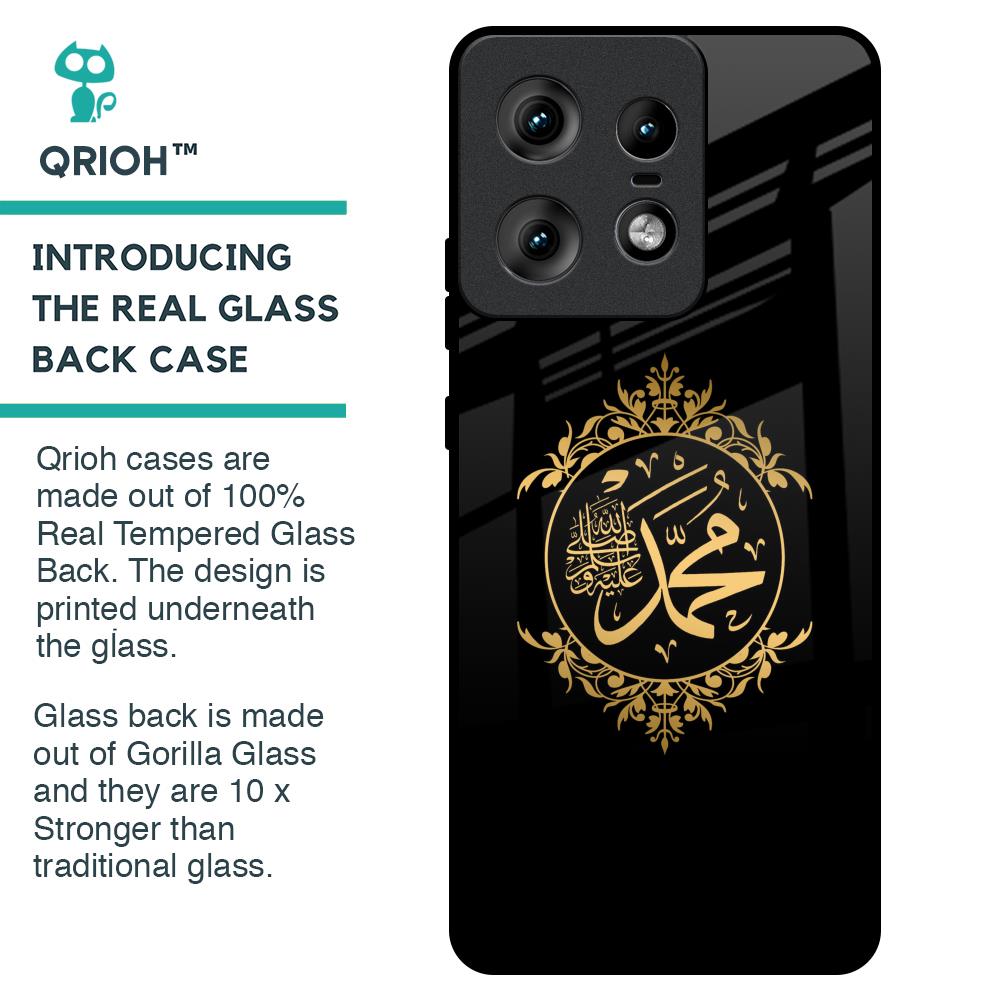 Islamic Calligraphy Glass Case for Motorola Edge 50 Pro 5G