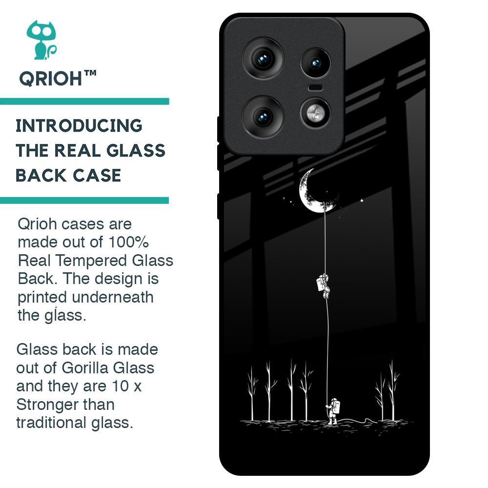 Catch the Moon Glass Case for Motorola Edge 50 Pro 5G