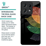 Colorful Leaves Glass Case for Motorola Edge 50 Pro 5G