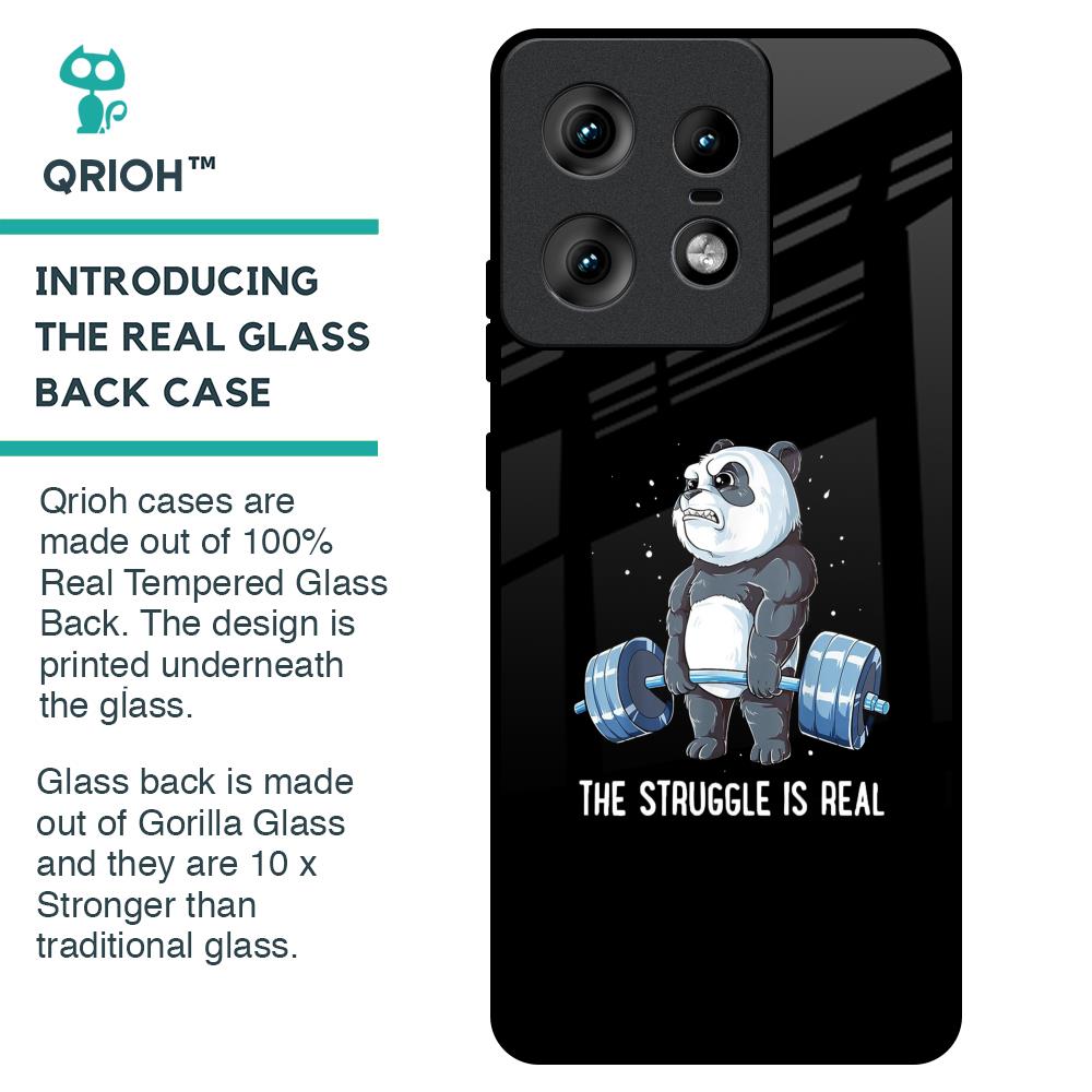 Real Struggle Glass Case for Motorola Edge 50 Pro 5G
