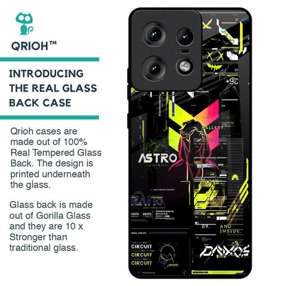 Astro Glitch Glass Case for Motorola Edge 50 Pro 5G