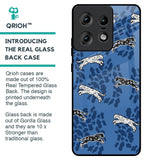 Blue Cheetah Glass Case for Motorola Edge 50 Pro 5G