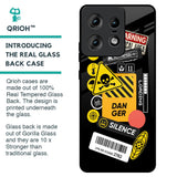 Danger Signs Glass Case for Motorola Edge 50 Pro 5G