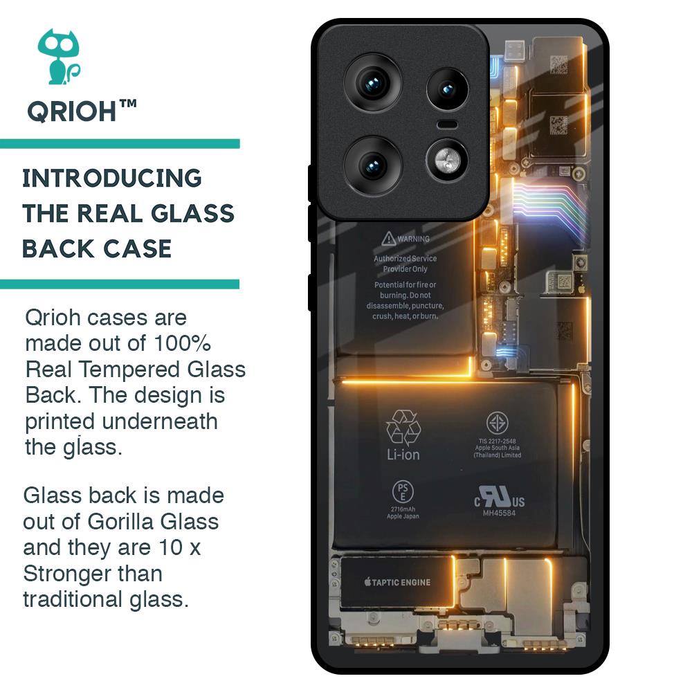 Glow Up Skeleton Glass Case for Motorola Edge 50 Pro 5G