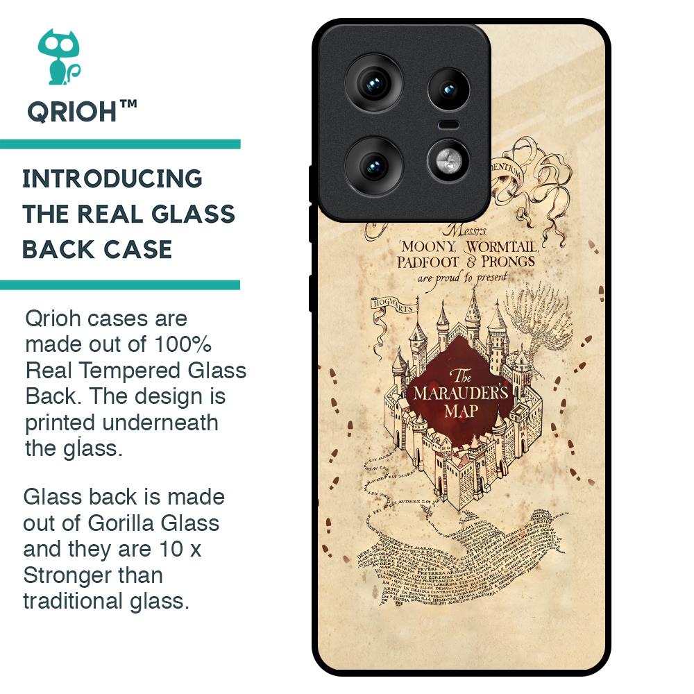 Magical Map Glass Case for Motorola Edge 50 Pro 5G