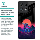 Retro Astronaut Glass Case for Motorola Edge 50 Pro 5G
