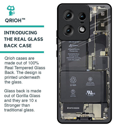 Skeleton Inside Glass Case for Motorola Edge 50 Pro 5G