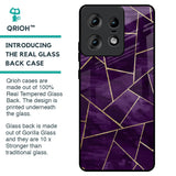 Geometric Purple Glass Case For Motorola Edge 50 Pro 5G