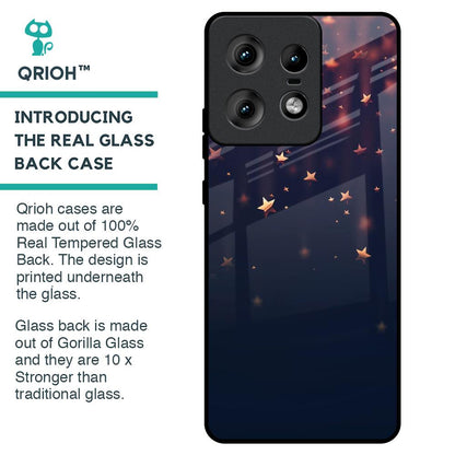 Falling Stars Glass Case For Motorola Edge 50 Pro 5G