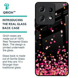 Heart Rain Fall Glass Case For Motorola Edge 50 Pro 5G
