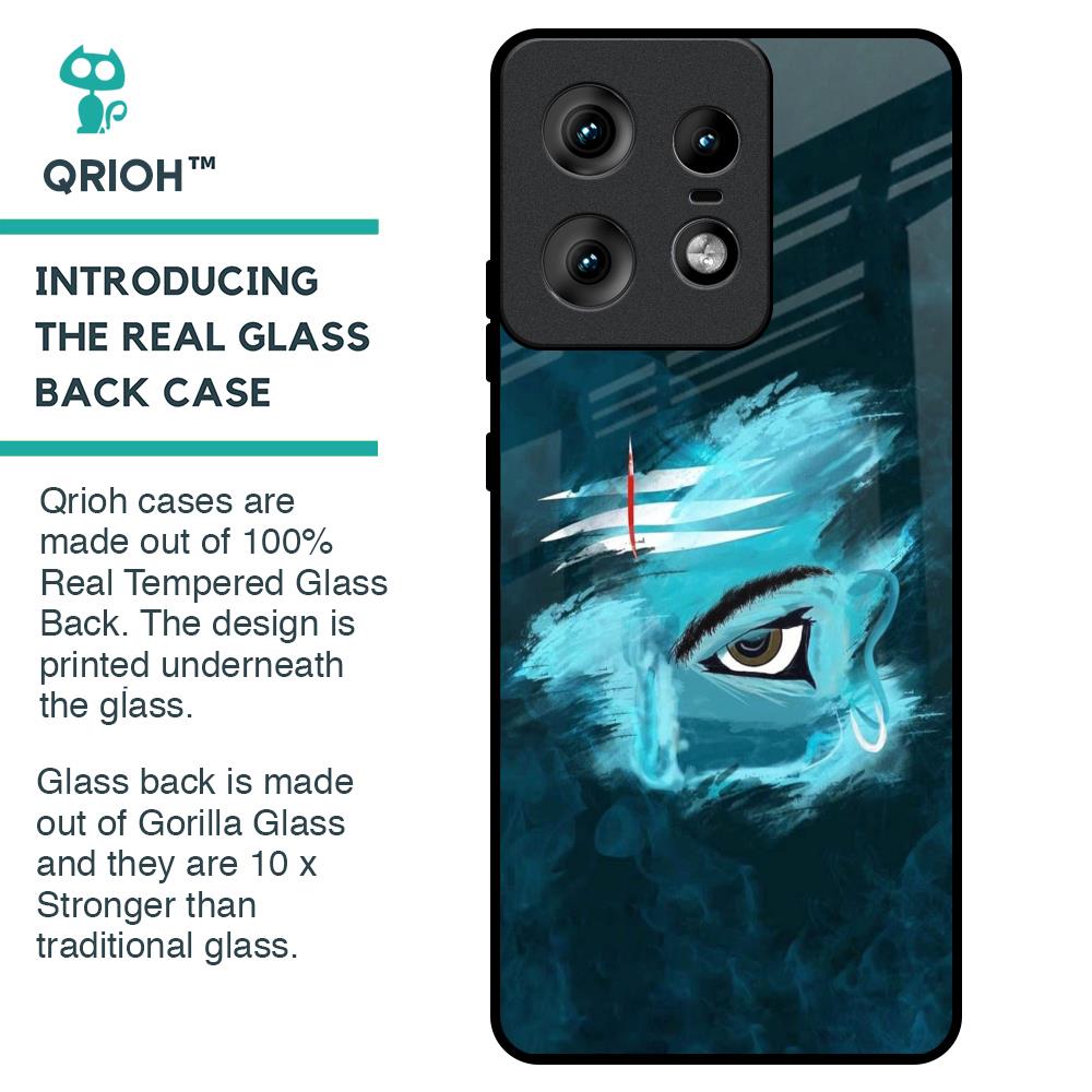 Power Of Trinetra Glass Case For Motorola Edge 50 Pro 5G