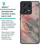 Pink And Grey Marble Glass Case For Motorola Edge 50 Pro 5G