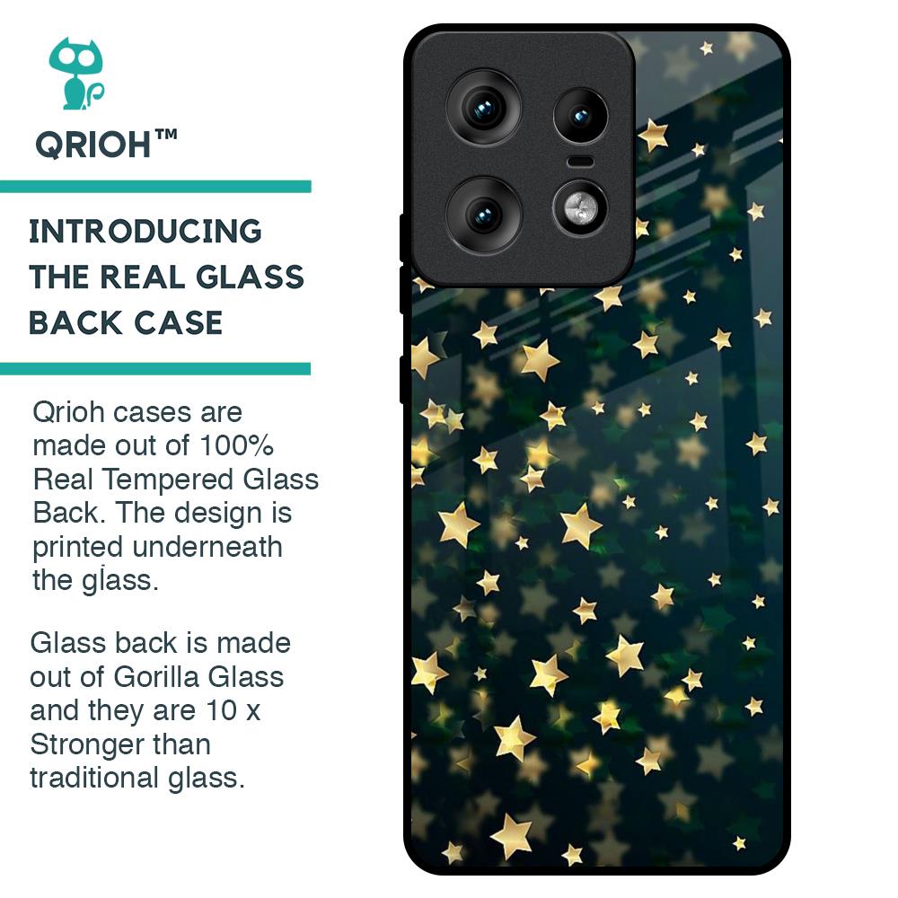 Dazzling Stars Glass Case For Motorola Edge 50 Pro 5G