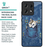 Kitty In Pocket Glass Case For Motorola Edge 50 Pro 5G