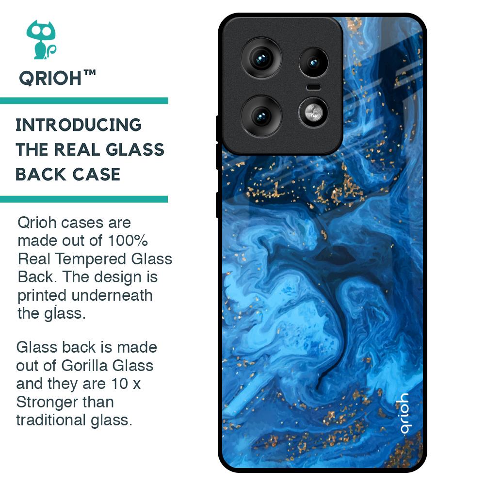 Gold Sprinkle Glass Case for Motorola Edge 50 Pro 5G