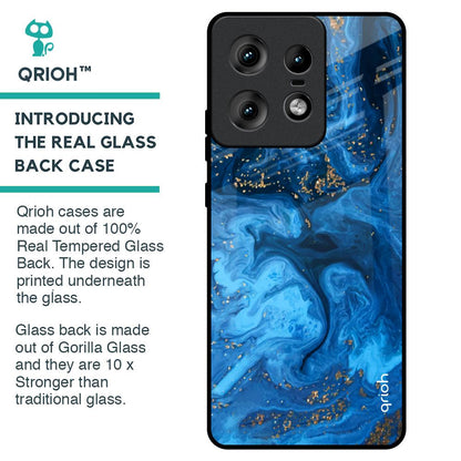 Gold Sprinkle Glass Case for Motorola Edge 50 Pro 5G