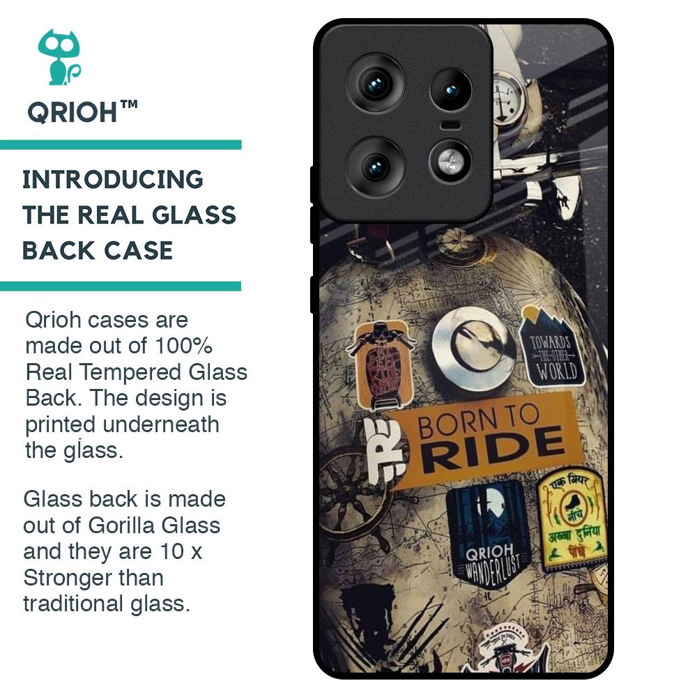 Ride Mode On Glass Case for Motorola Edge 50 Pro 5G