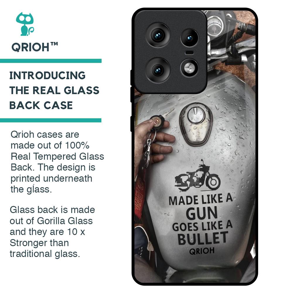 Royal Bike Glass Case for Motorola Edge 50 Pro 5G
