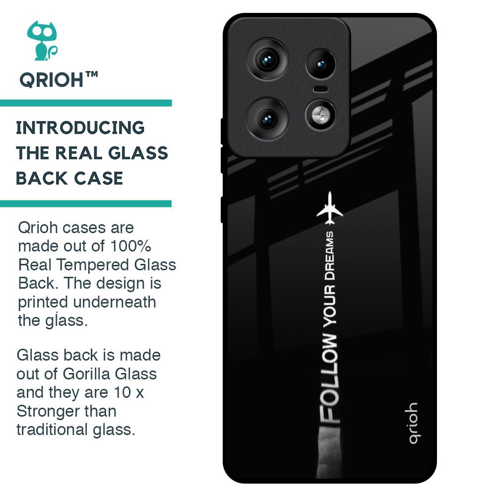 Follow Your Dreams Glass Case for Motorola Edge 50 Pro 5G