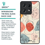 Abstract Faces Glass Case for Motorola Edge 50 Pro 5G