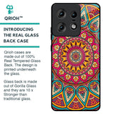 Elegant Mandala Glass Case for Motorola Edge 50 Pro 5G