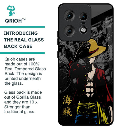 Dark Luffy Glass Case for Motorola Edge 50 Pro 5G