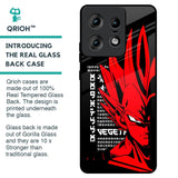 Red Vegeta Glass Case for Motorola Edge 50 Pro 5G