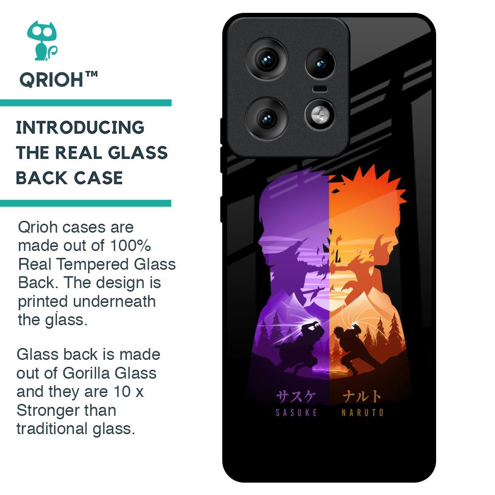 Minimalist Anime Glass Case for Motorola Edge 50 Pro 5G