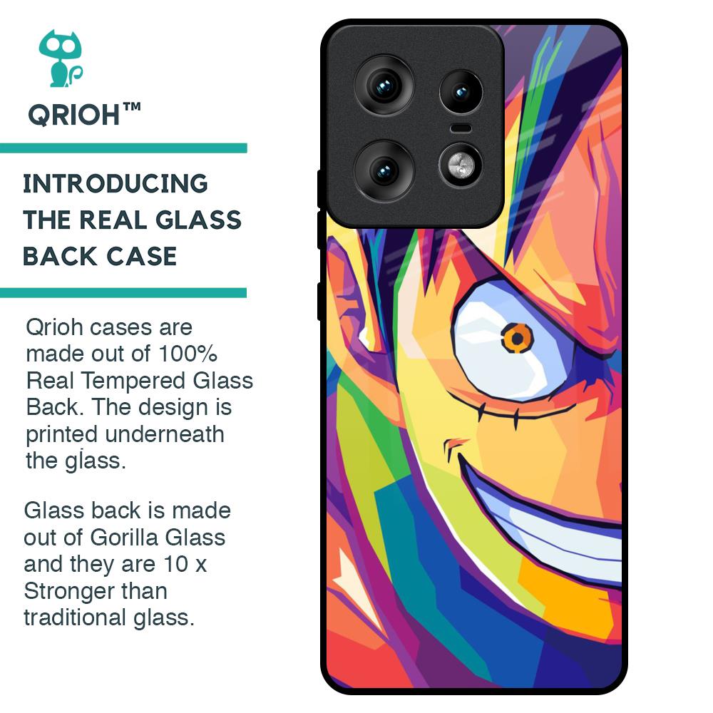 Monkey Wpap Pop Art Glass Case for Motorola Edge 50 Pro 5G