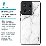 Modern White Marble Glass Case for Motorola Edge 50 Pro 5G