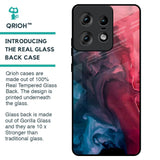 Blue & Red Smoke Glass Case for Motorola Edge 50 Pro 5G