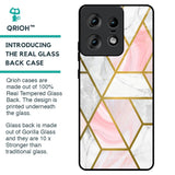 Geometrical Marble Glass Case for Motorola Edge 50 Pro 5G