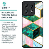 Seamless Green Marble Glass Case for Motorola Edge 50 Pro 5G