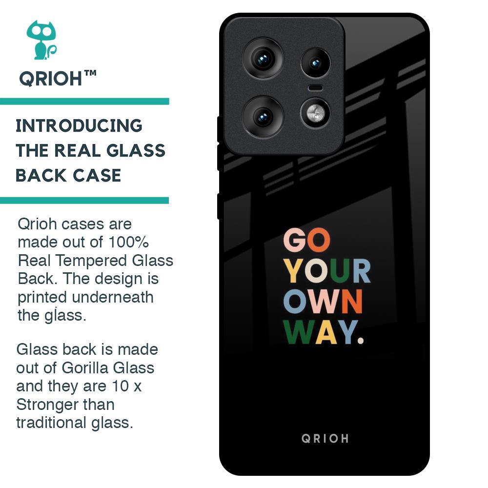 Go Your Own Way Glass Case for Motorola Edge 50 Pro 5G